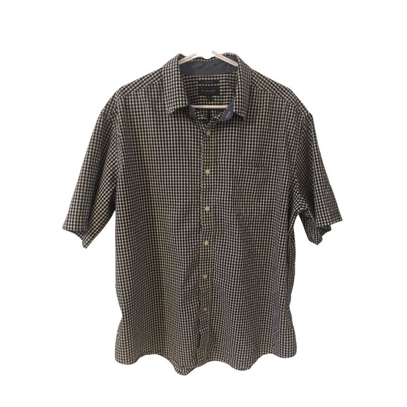 Mason James Other - Black White Gingham Button Down Short Sleeve Shirt Mason James size XL